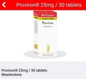 Proviron 25MG - 30 Comprimidos - Gold labs